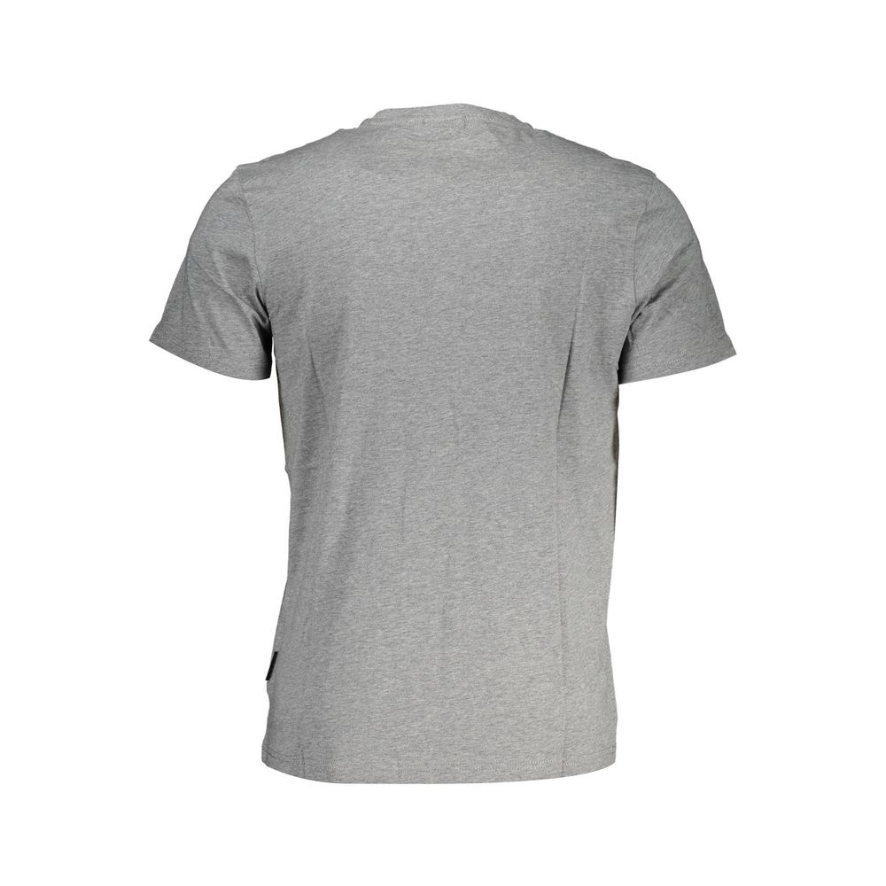 Napapijri Grigio Cotton Men T-Shirt | Regal Royce