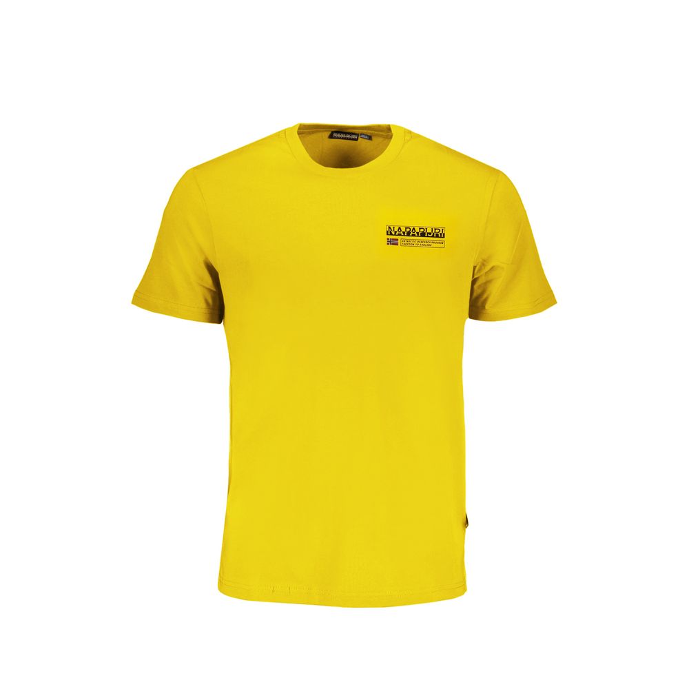 Napapijri Giallo Organic Cotton Men T-Shirt | Regal Royce