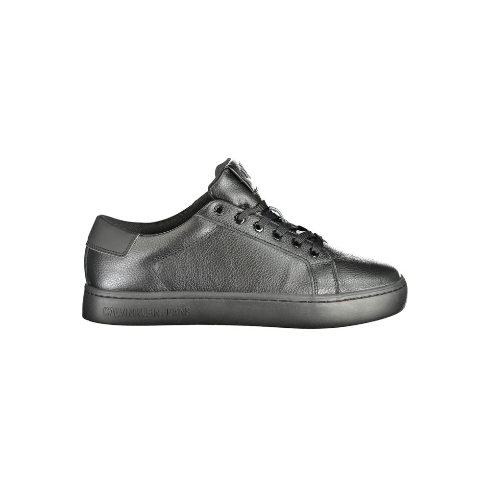 Calvin Klein Black Polyurethane Men Sneaker | Regal Royce
