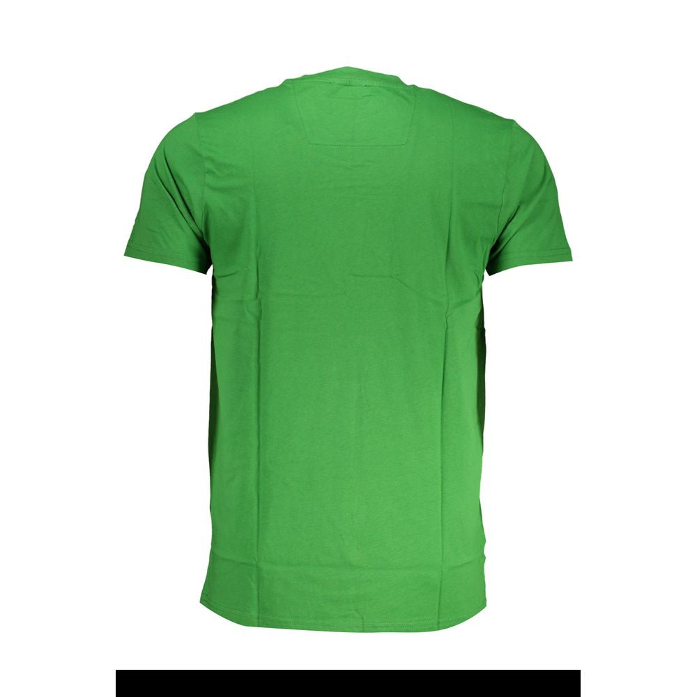 Cavalli Class Verde Cotton Men T-Shirt | Regal Royce