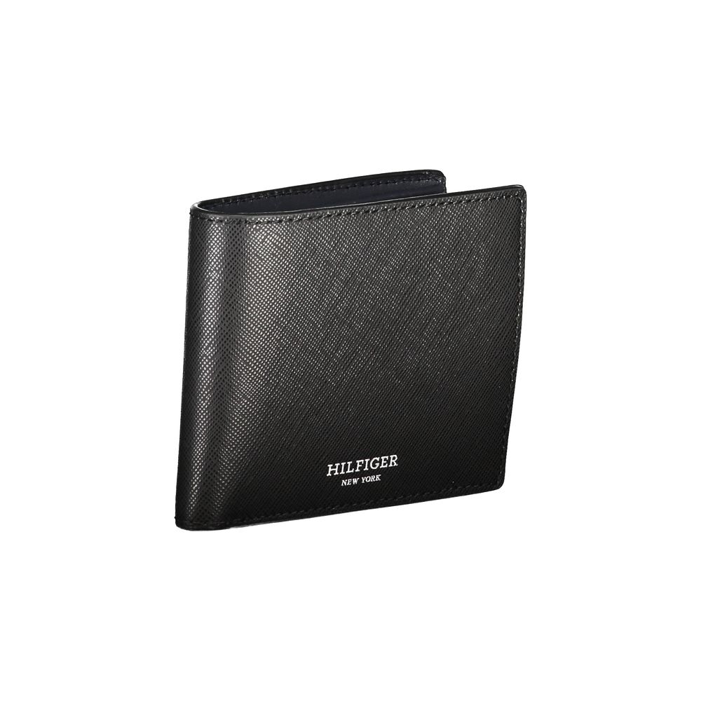 Tommy Hilfiger Black Leather Men Wallet | Regal Royce