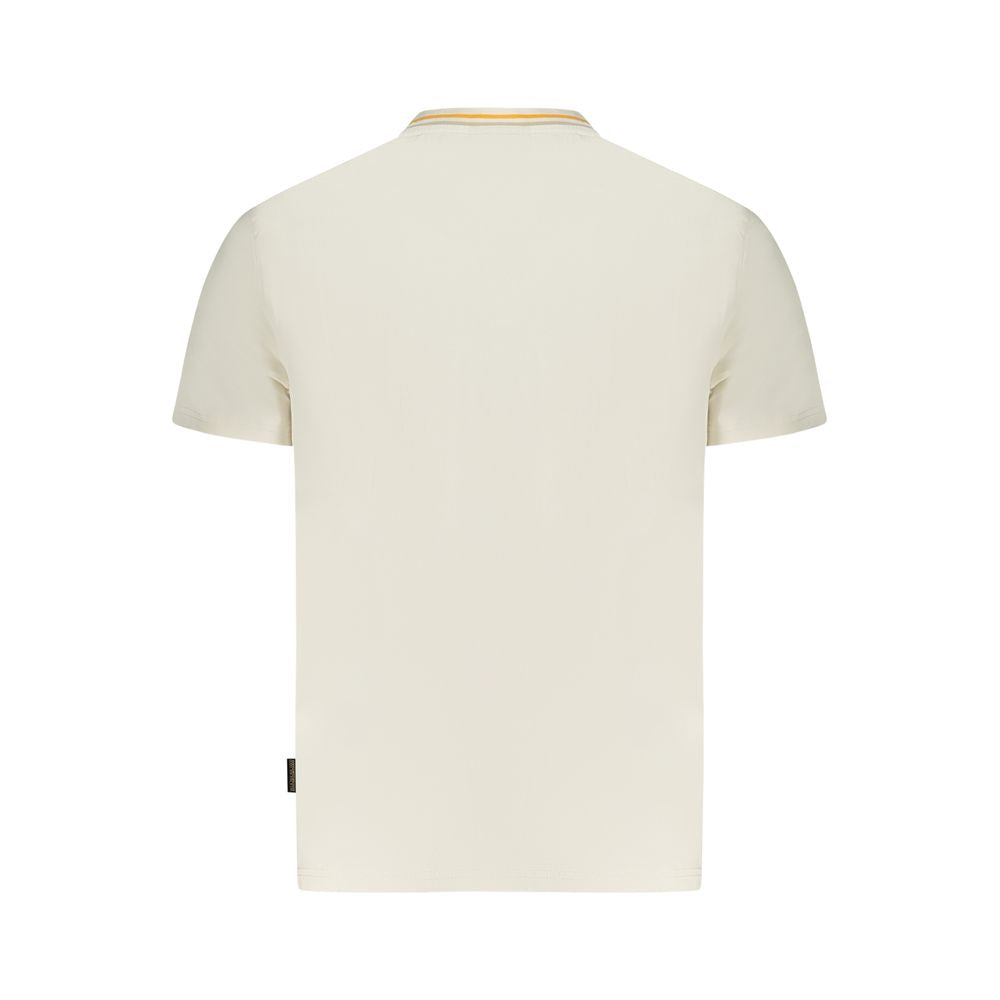Napapijri White Organic Cotton Men's T-Shirt | Regal Royce
