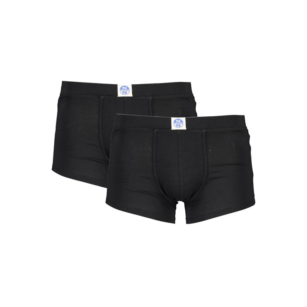 North Sails Black Cotton Men's Boxer Briefs | Regal Royce