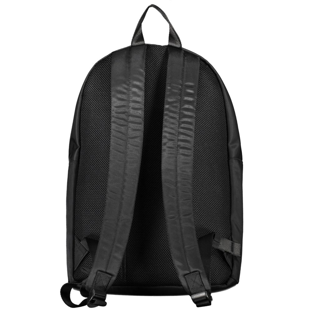 Tommy Hilfiger Black Polyester Men Backpack | Regal Royce