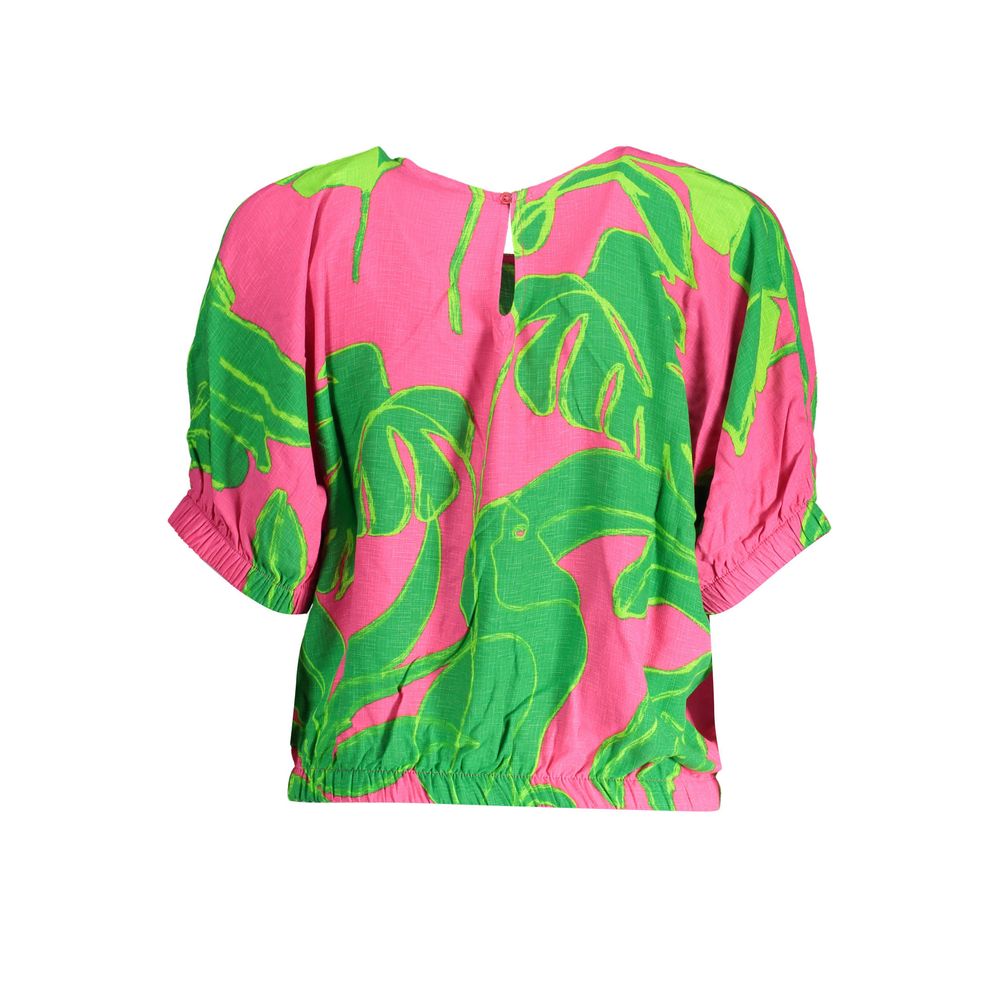 Desigual Pink Viscose Women Top | Regal Royce