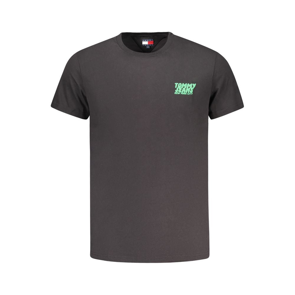 Tommy Hilfiger Black Cotton Men's T-Shirt | Regal Royce