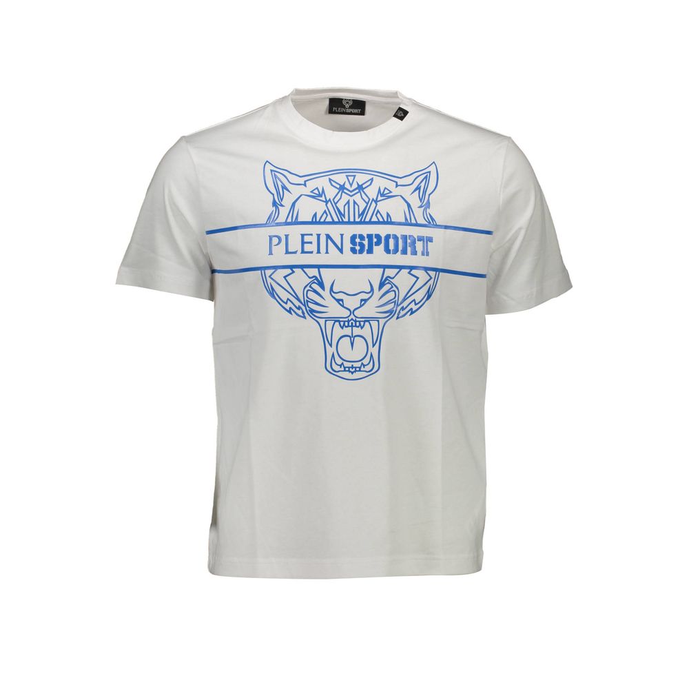 Plein Sport White Cotton Men's T-Shirt | Regal Royce