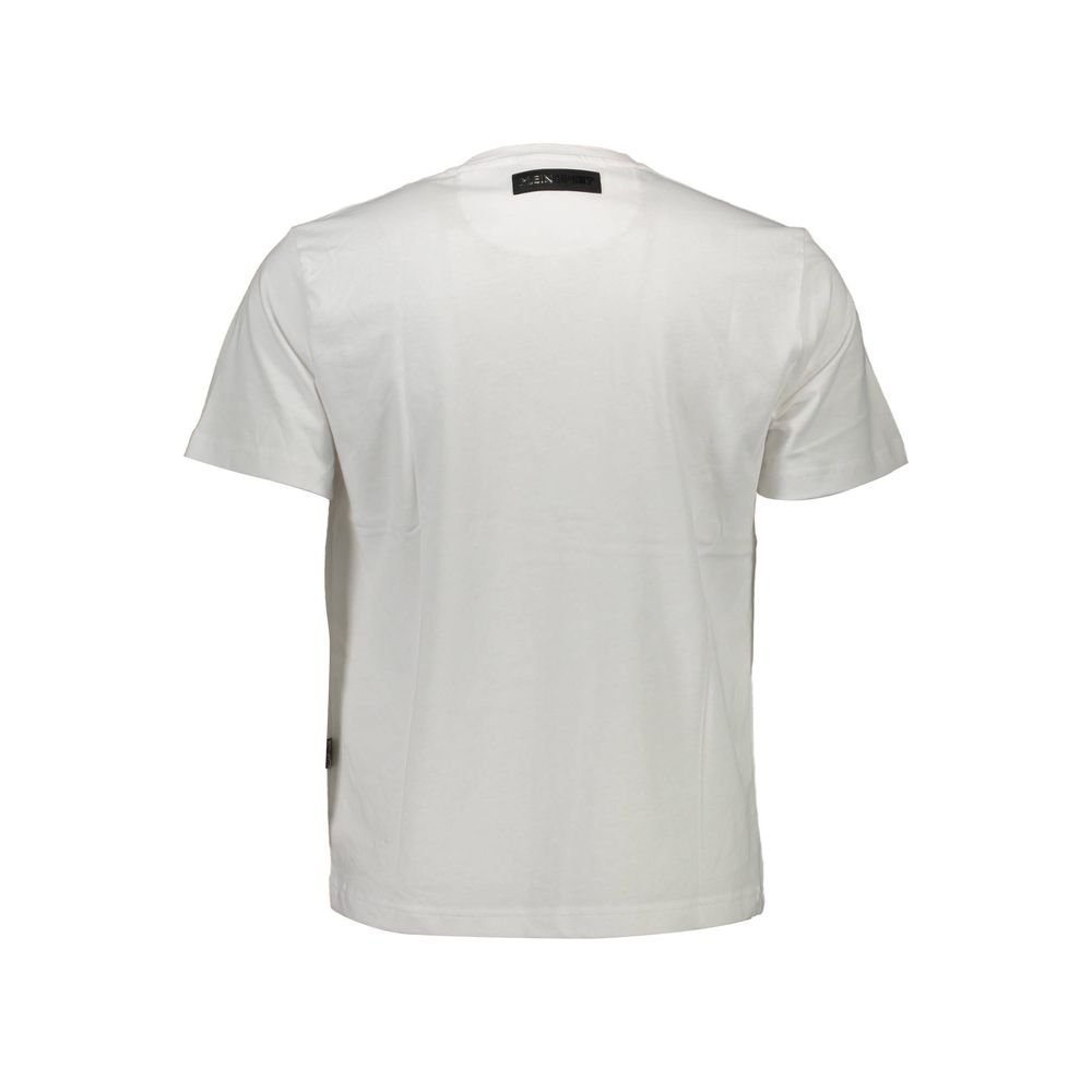Plein Sport White Cotton Men's T-Shirt | Regal Royce