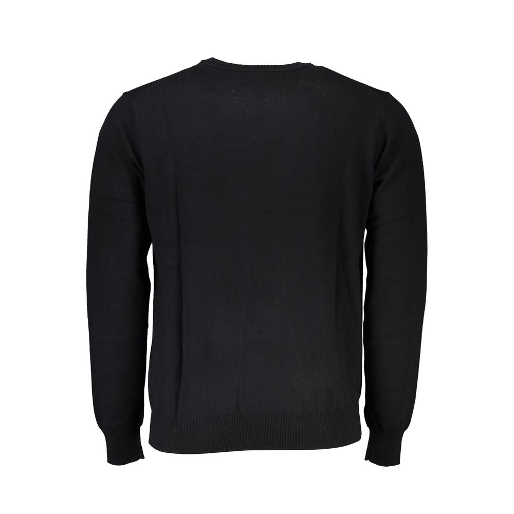 Harmont & Blaine Black Cotton Men Sweater | Regal Royce