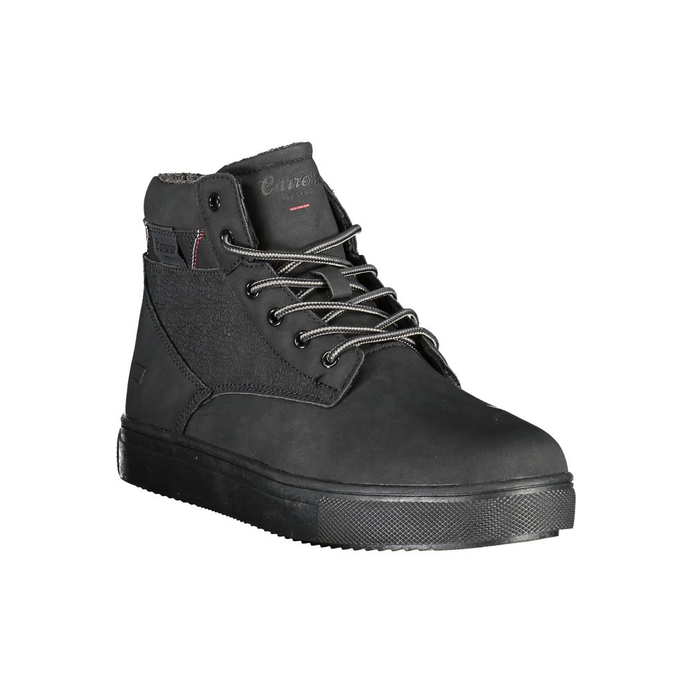 Carrera Black Polyurethane Men's Ankle Boot | Regal Royce