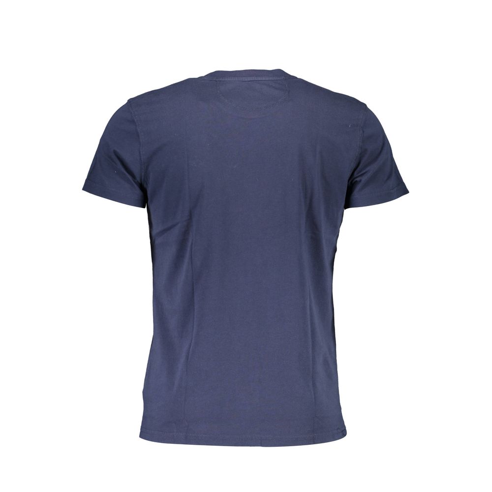 La Martina Blue Cotton Men T-Shirt | Regal Royce