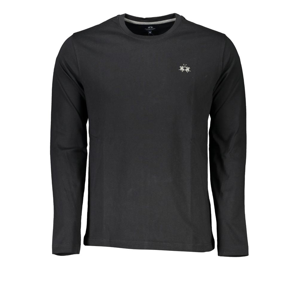La Martina Black Cotton Men's T-Shirt | Regal Royce