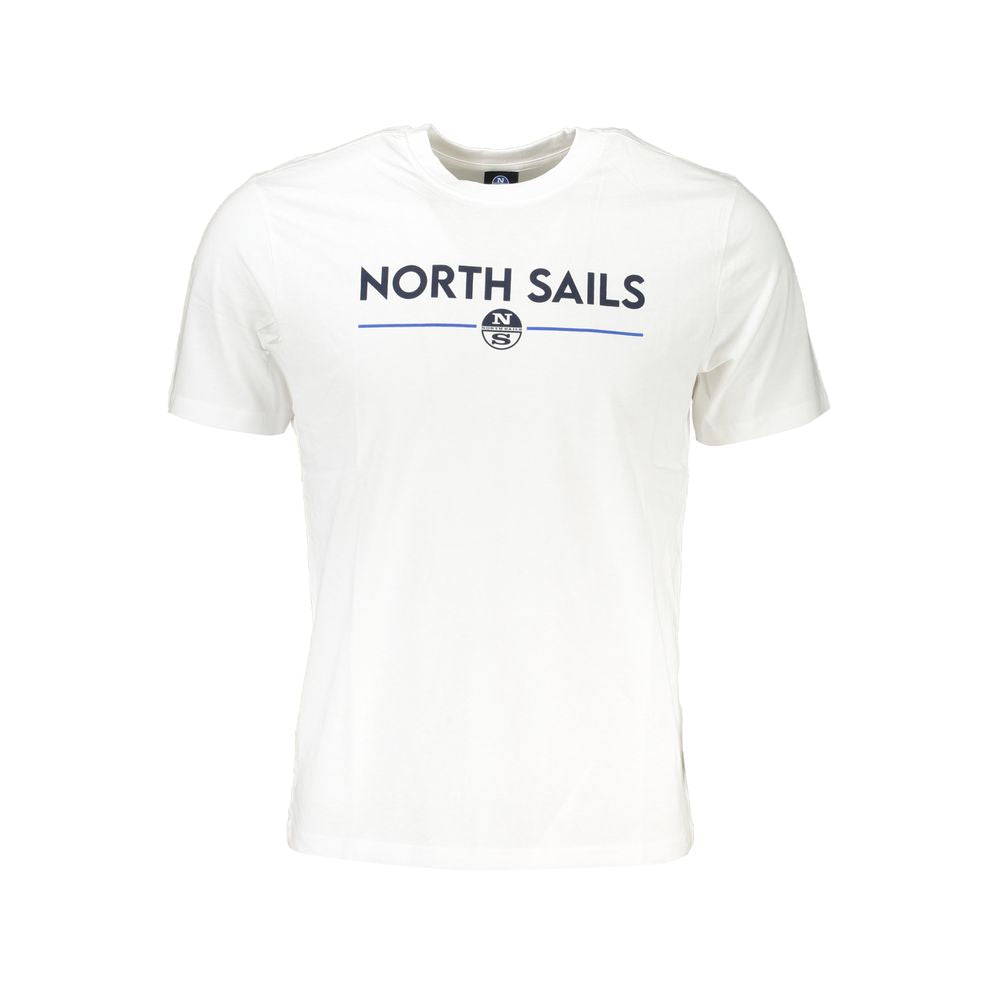 North Sails Bianco Cotton Men T-Shirt | Regal Royce
