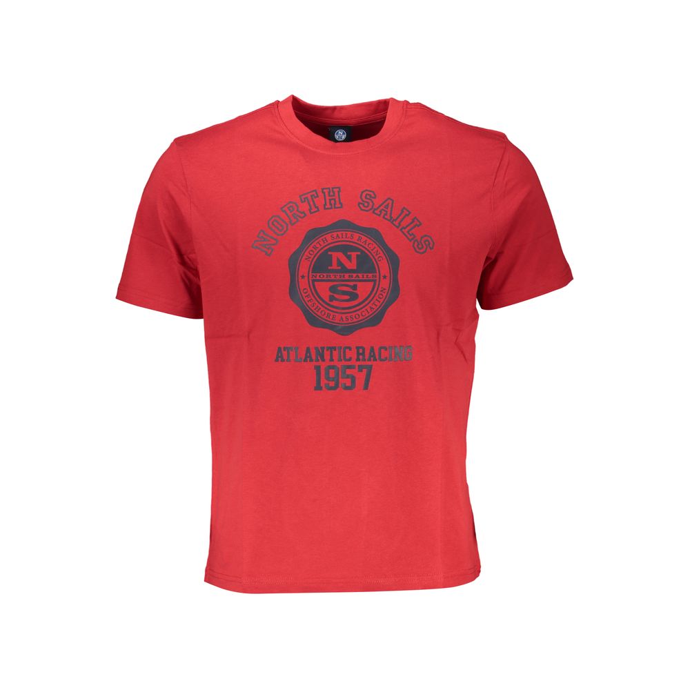 North Sails Red Cotton Men T-Shirt | Regal Royce