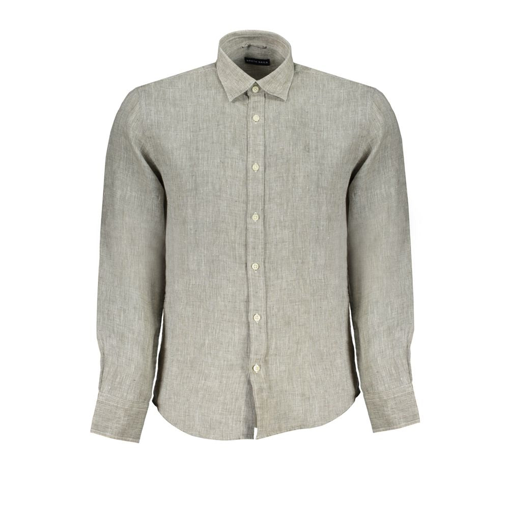 North Sails "Grigio Linen Men's Shirt with Italian Collar" | Regal Royce