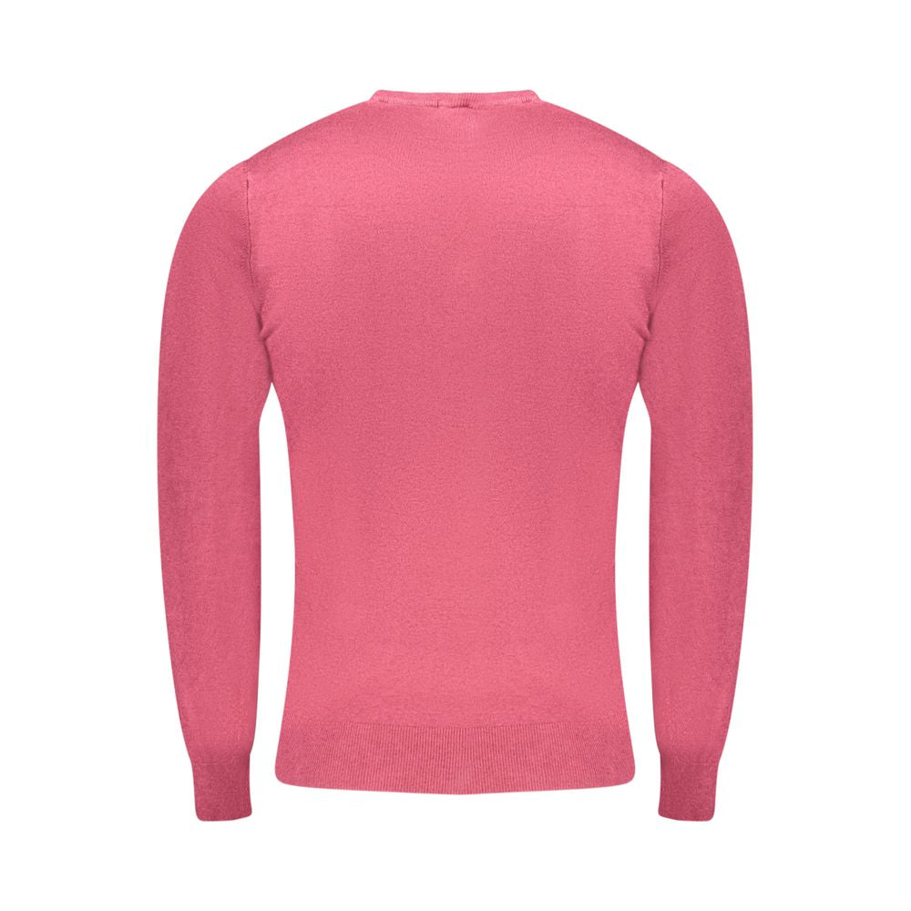 Cavalli Class Rosso Viscose Men Sweater | Regal Royce
