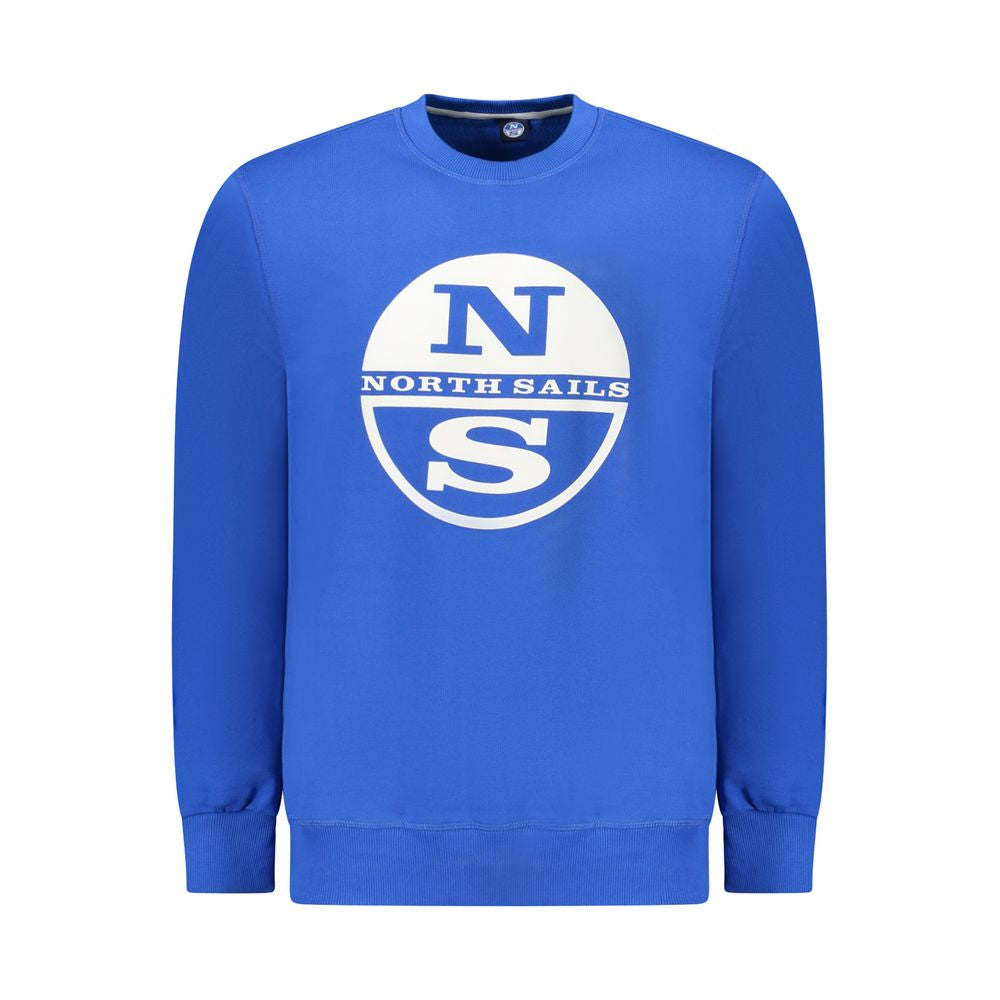 North Sails Blue Cotton Men Sweatshirt | Regal Royce
