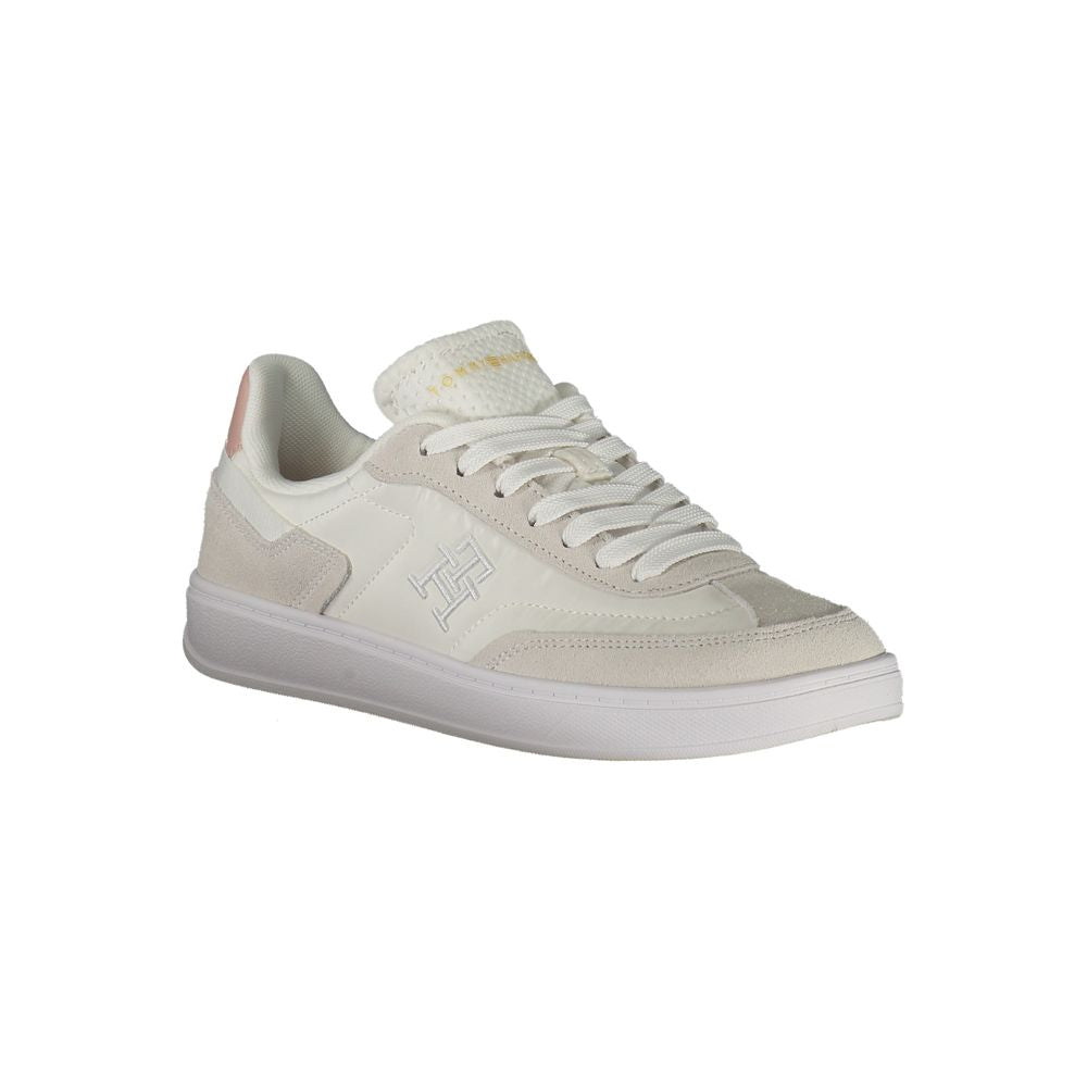 Tommy Hilfiger White Polyurethane Women Sneaker | Regal Royce