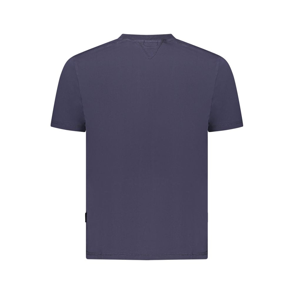 Napapijri Blue Organic Cotton Men T-Shirt | Regal Royce