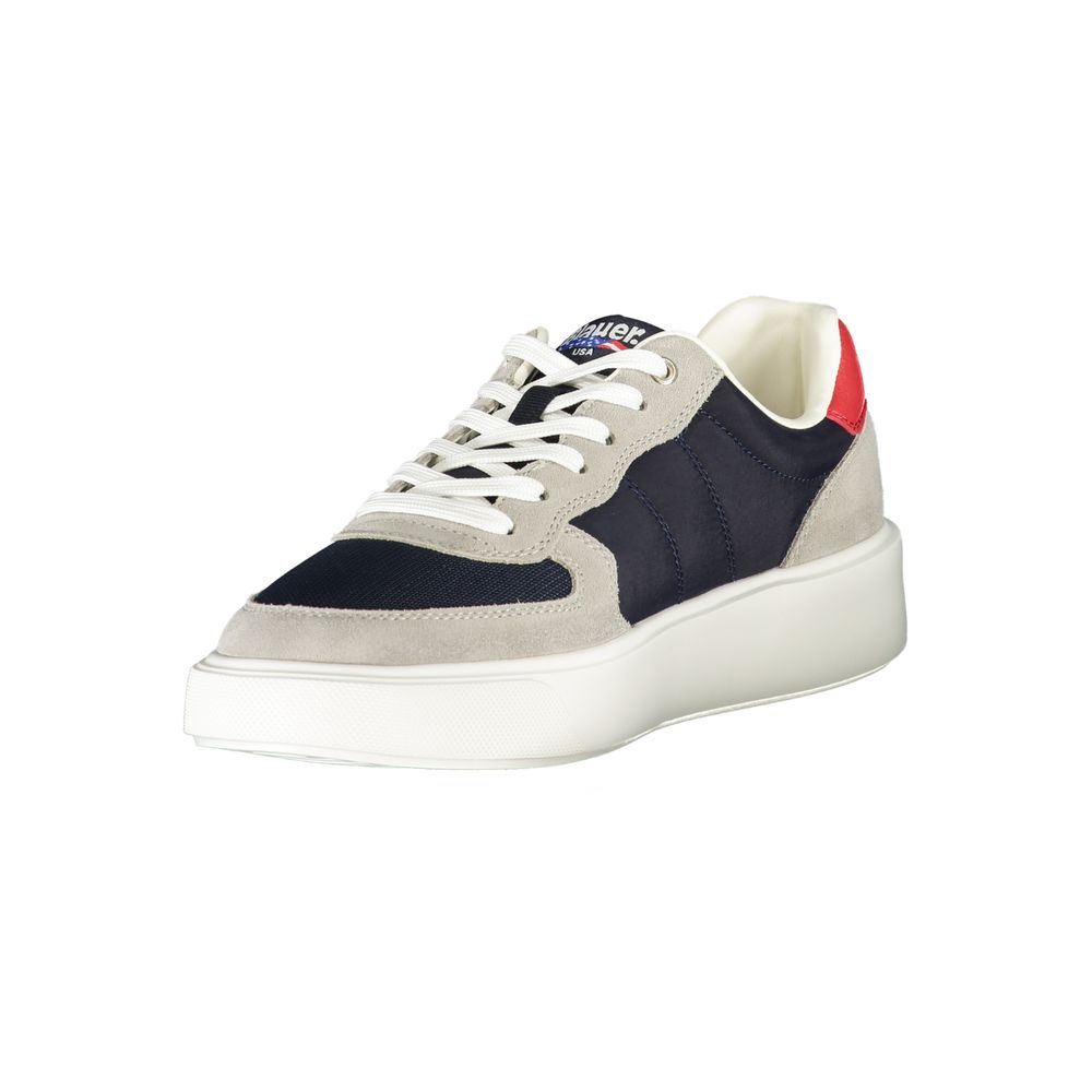 Blauer Blue Polyurethane Men Sneaker | Regal Royce