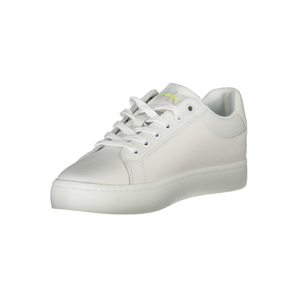 Calvin Klein White Leather Women Sneaker | Regal Royce
