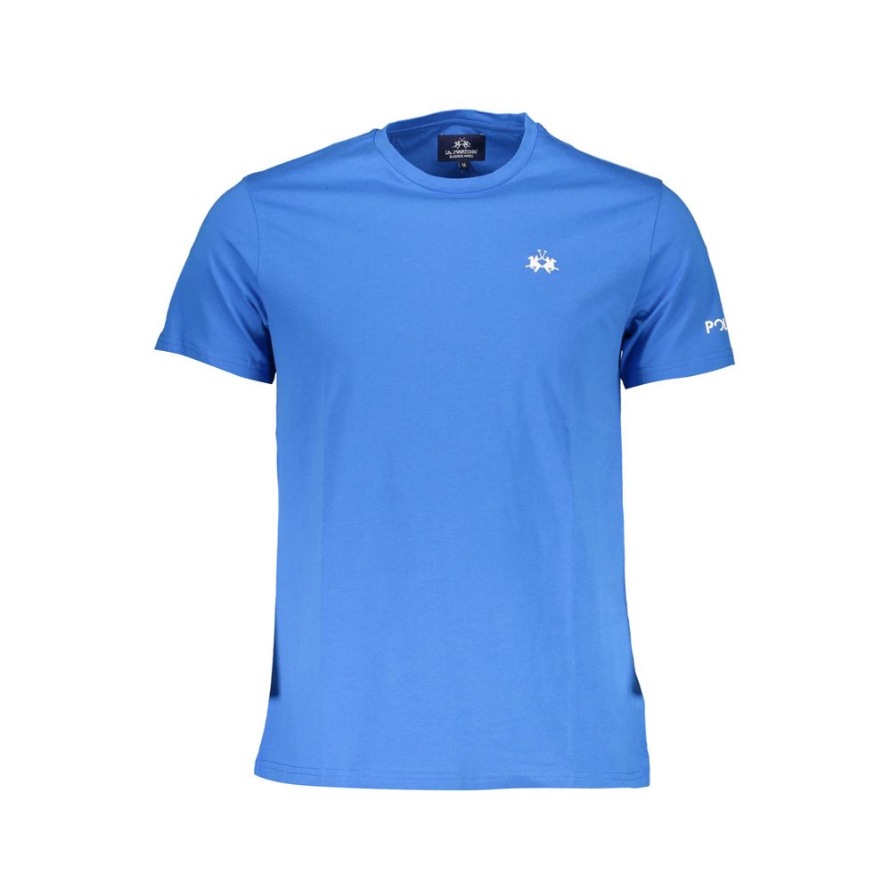 La Martina Blue Cotton Men T-Shirt | Regal Royce