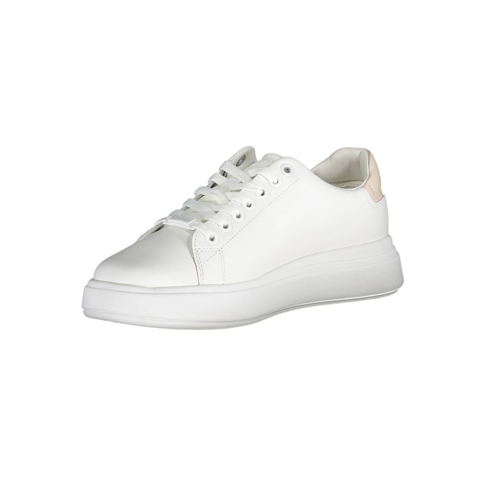 Calvin Klein White Leather Women Sneaker | Regal Royce