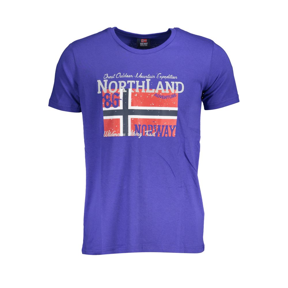 Norway 1963 Blue Cotton Men T-Shirt | Regal Royce