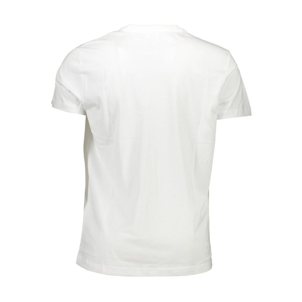 Diesel White Cotton Men T-Shirt | Regal Royce