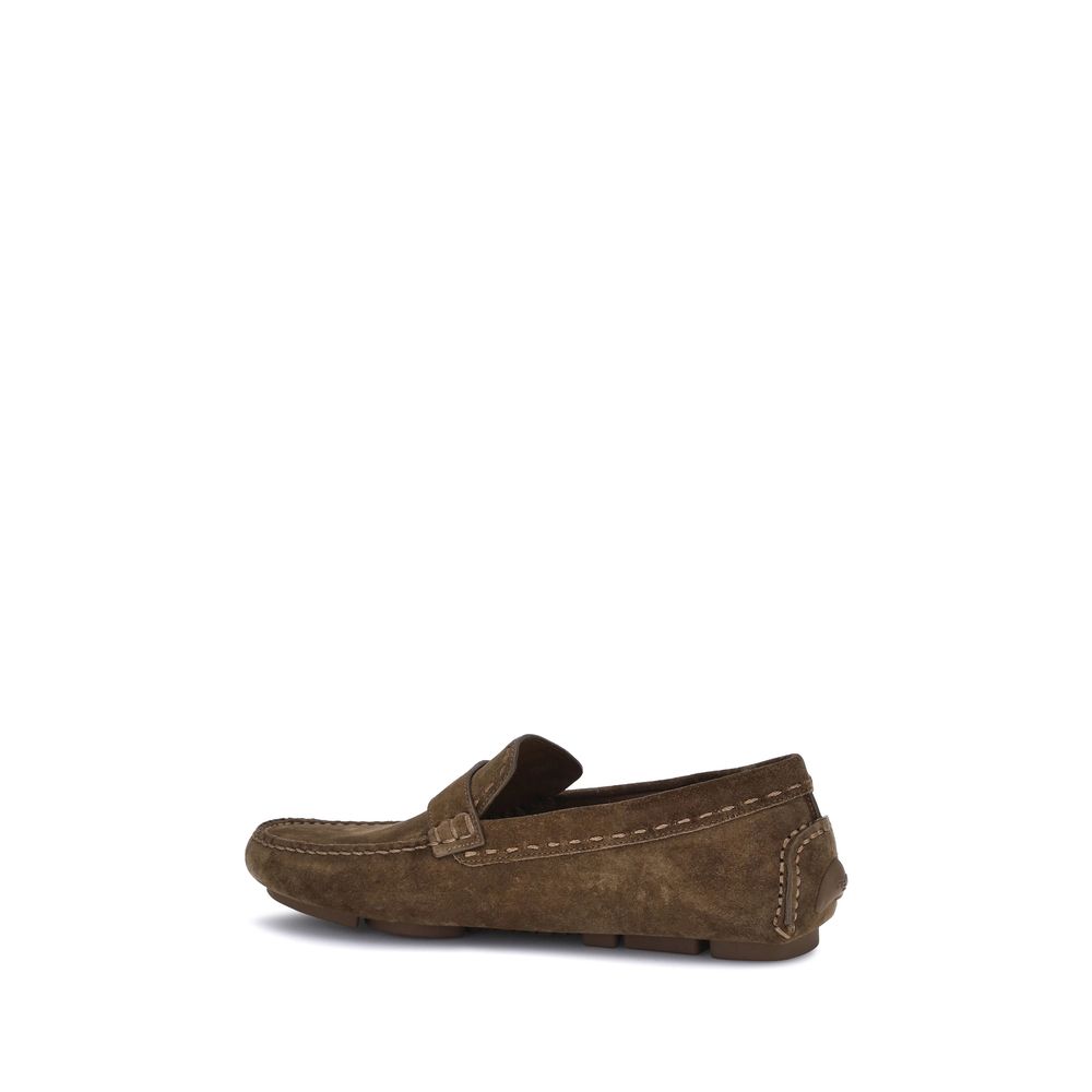 Fendi Brown Rubber Slip-On Loafers | Regal Royce