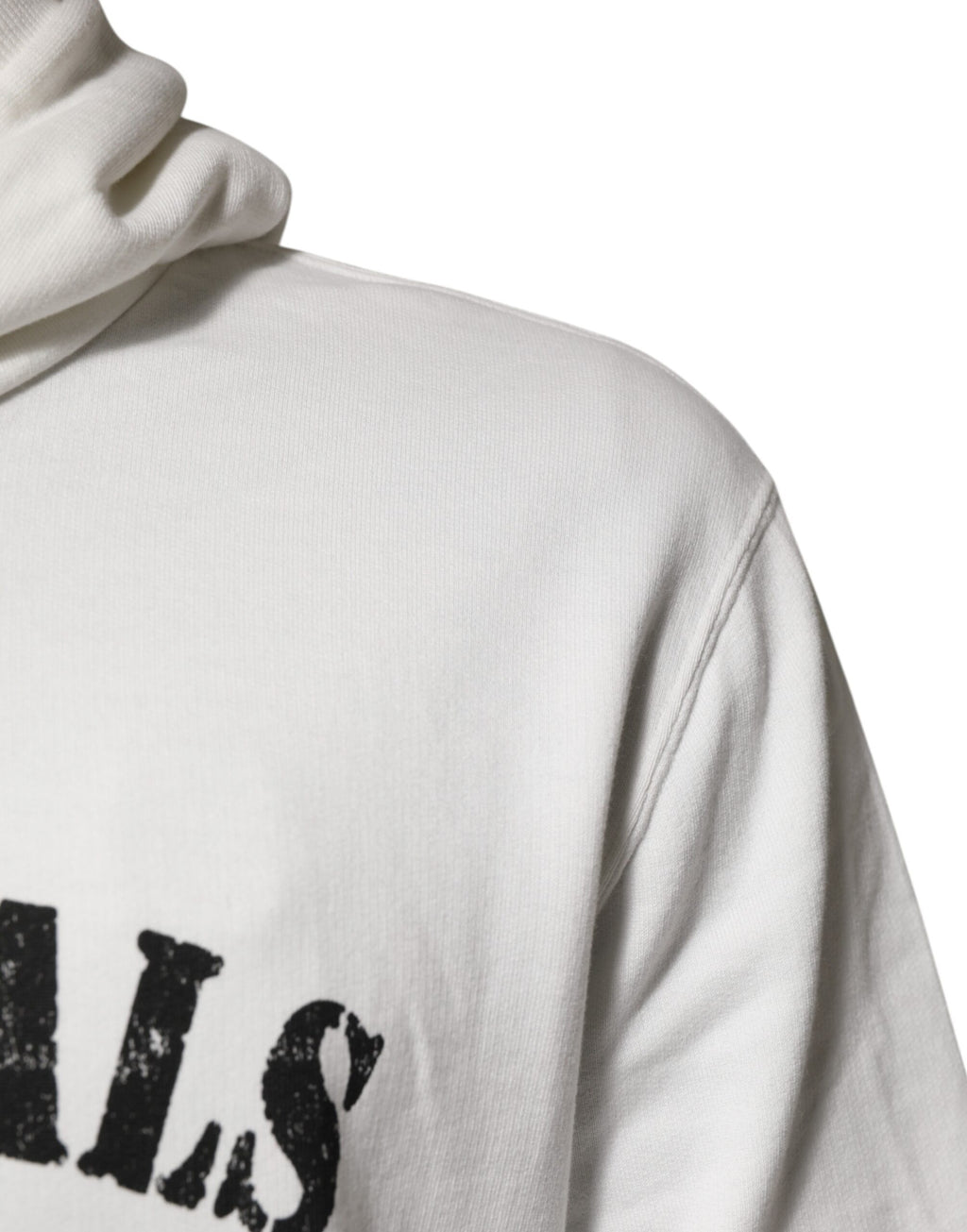 Dolce & Gabbana White Cotton DG ROYAL Print Hooded Sweater