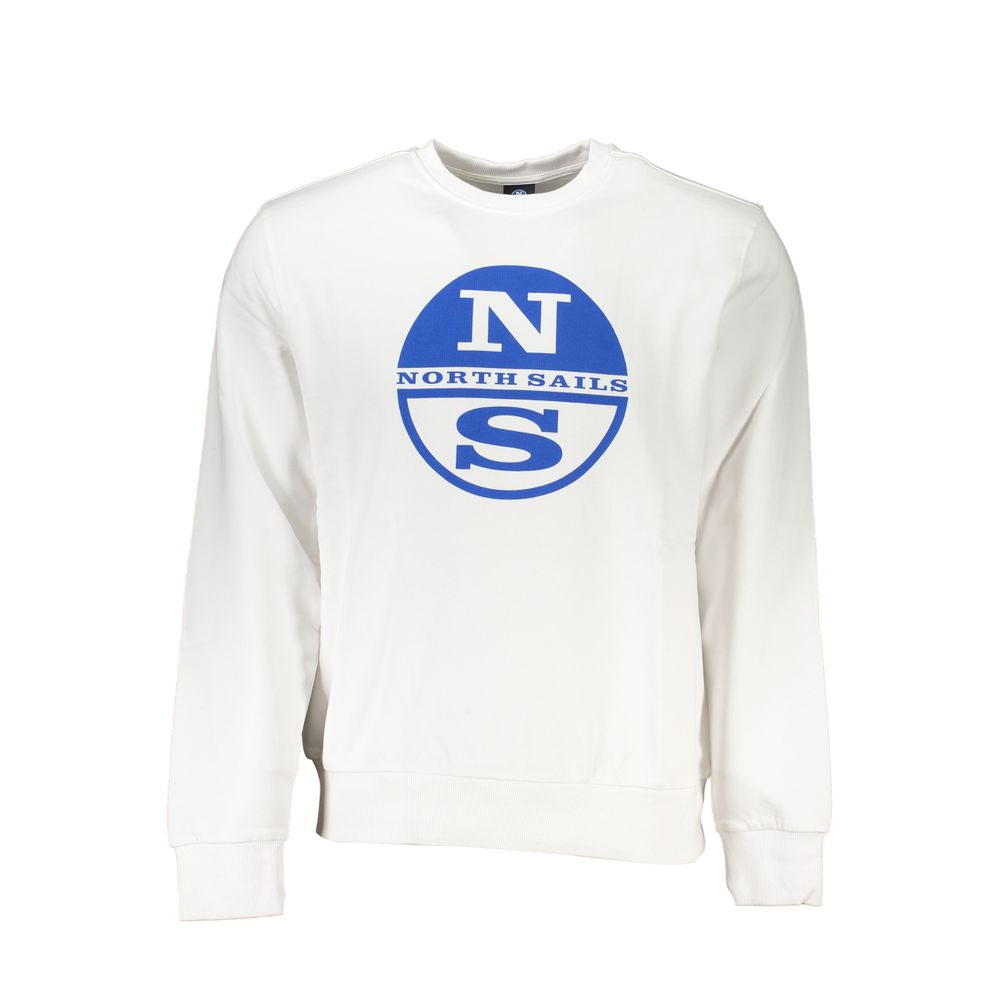 North Sails White Cotton Men's Sweatshirt | Regal Royce