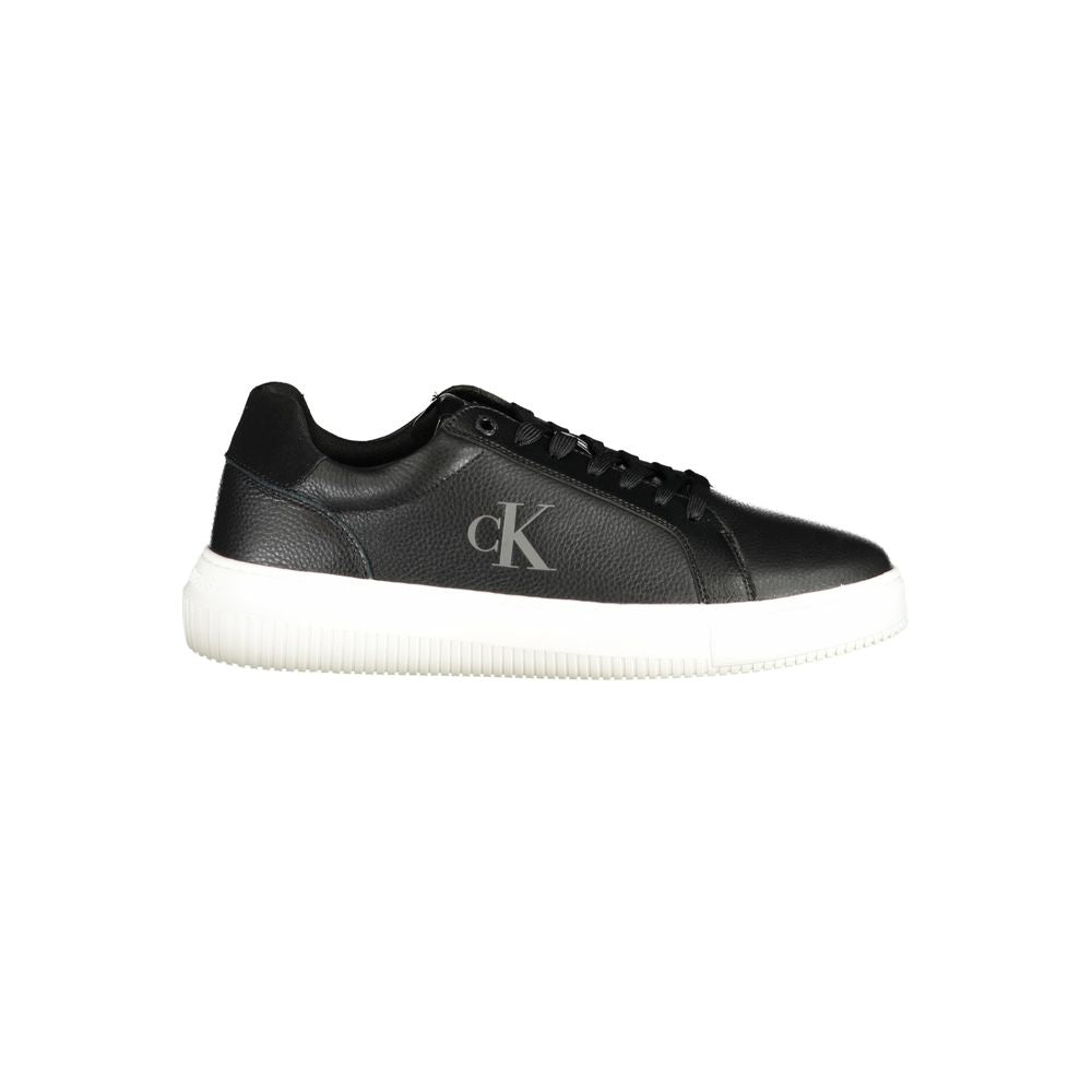 Calvin Klein Black Polyurethane Men Sneaker | Regal Royce
