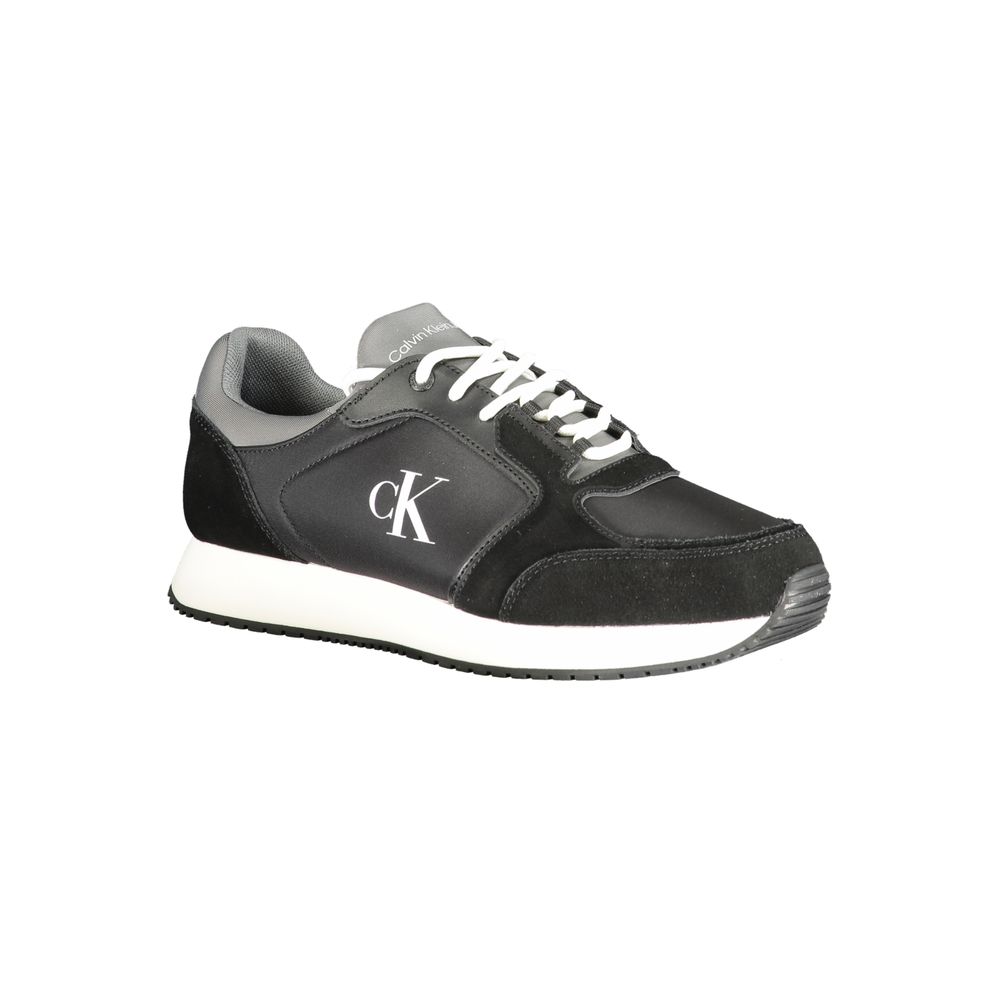 Calvin Klein Black Polyurethane Men Sneaker | Regal Royce