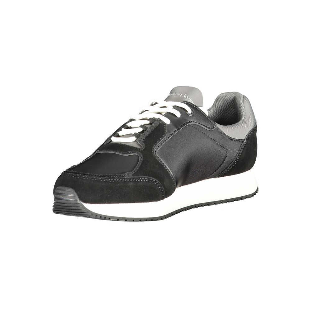 Calvin Klein Black Polyurethane Men Sneaker | Regal Royce