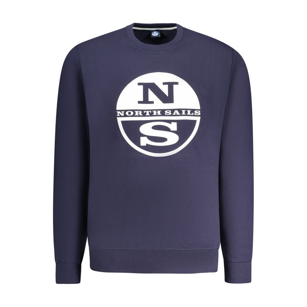 North Sails Blue Cotton Men Sweatshirt | Regal Royce