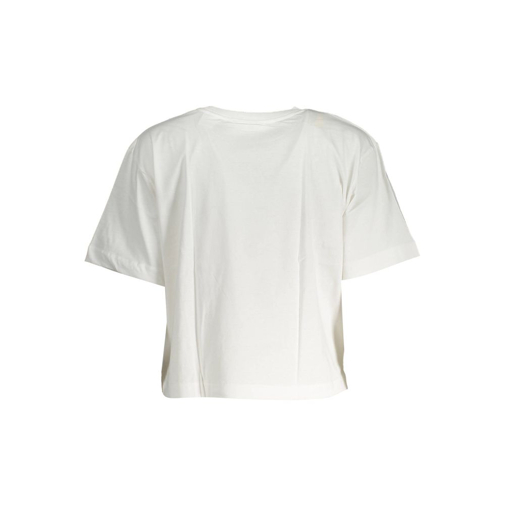 Desigual White Cotton Women T-Shirt | Regal Royce