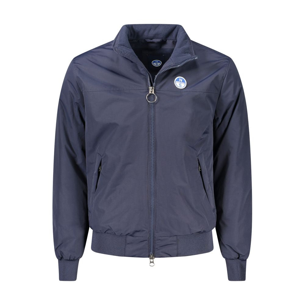 North Sails Blue Polyamide Men Jacket | Regal Royce