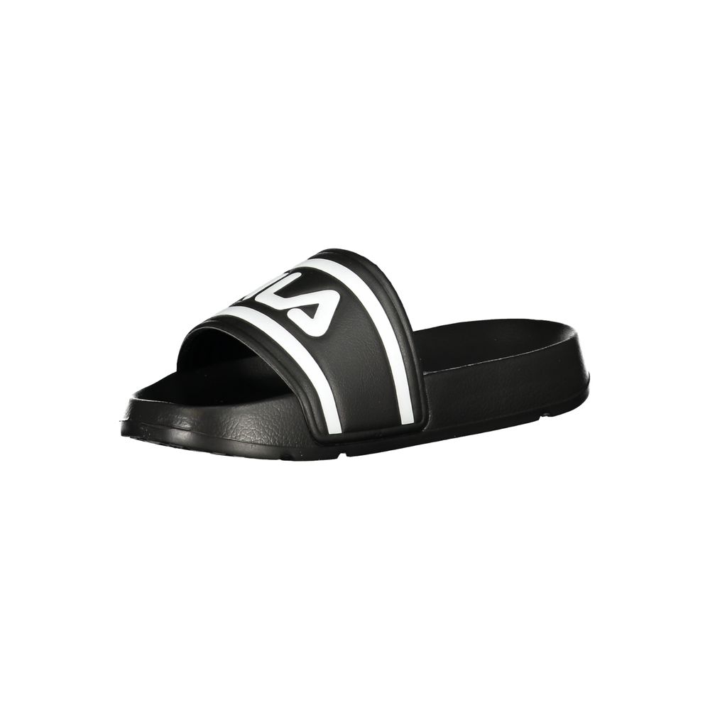 Fila Black Polyurethane Women Slipper | Regal Royce
