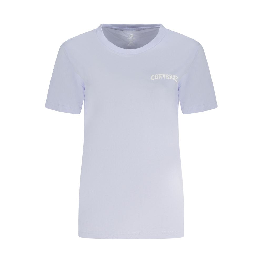 Converse Purple Cotton Women T-Shirt | Regal Royce