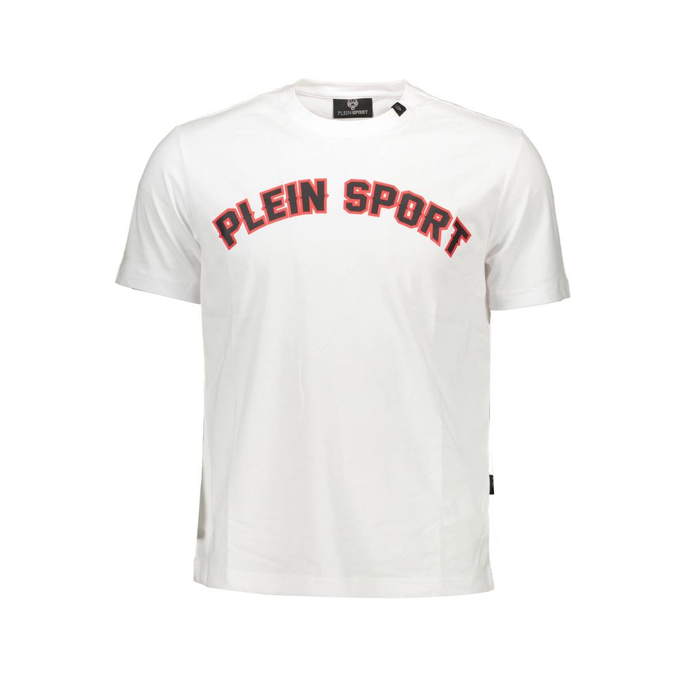 Plein Sport White Cotton Men's T-Shirt | Regal Royce