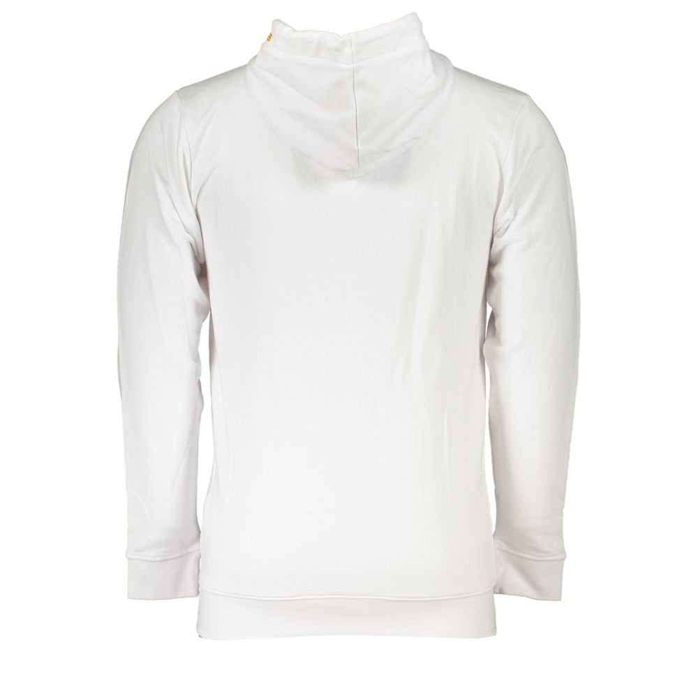 Cavalli Class Bianco Cotton Men Sweatshirt | Regal Royce