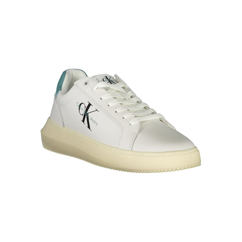Calvin Klein White Leather Men's Sneaker | Regal Royce