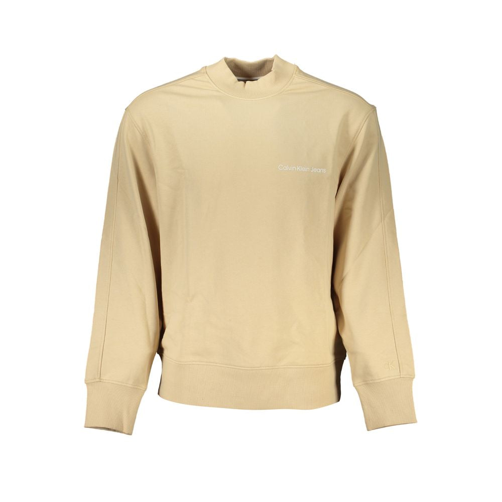 Calvin Klein Beige Cotton Men's Sweatshirt | Regal Royce