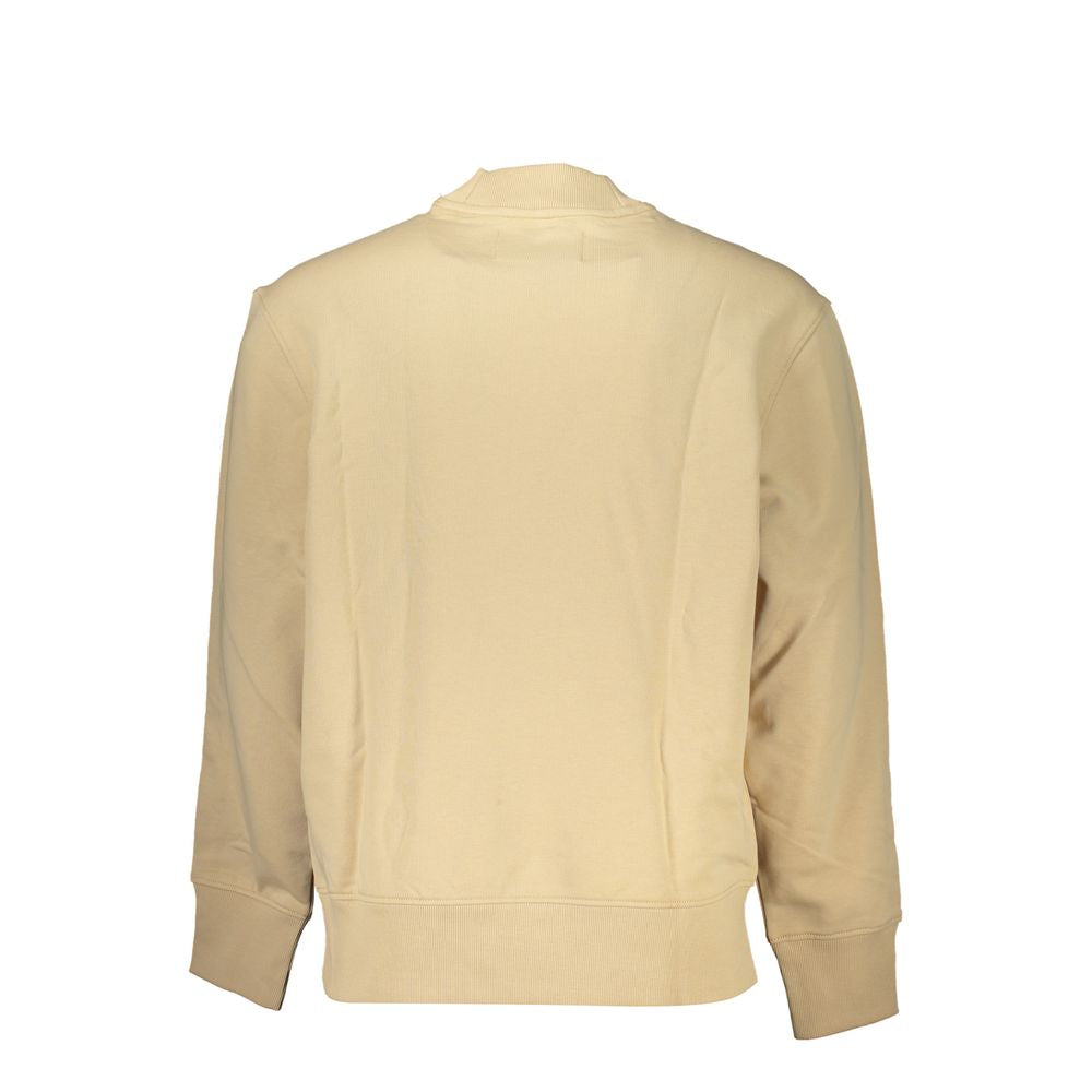 Calvin Klein Beige Cotton Men's Sweatshirt | Regal Royce