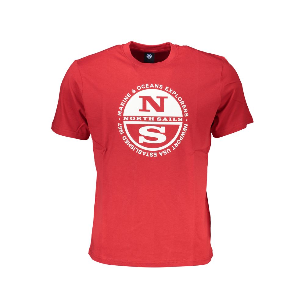 North Sails Rosso Cotton Mens T-Shirt | Regal Royce
