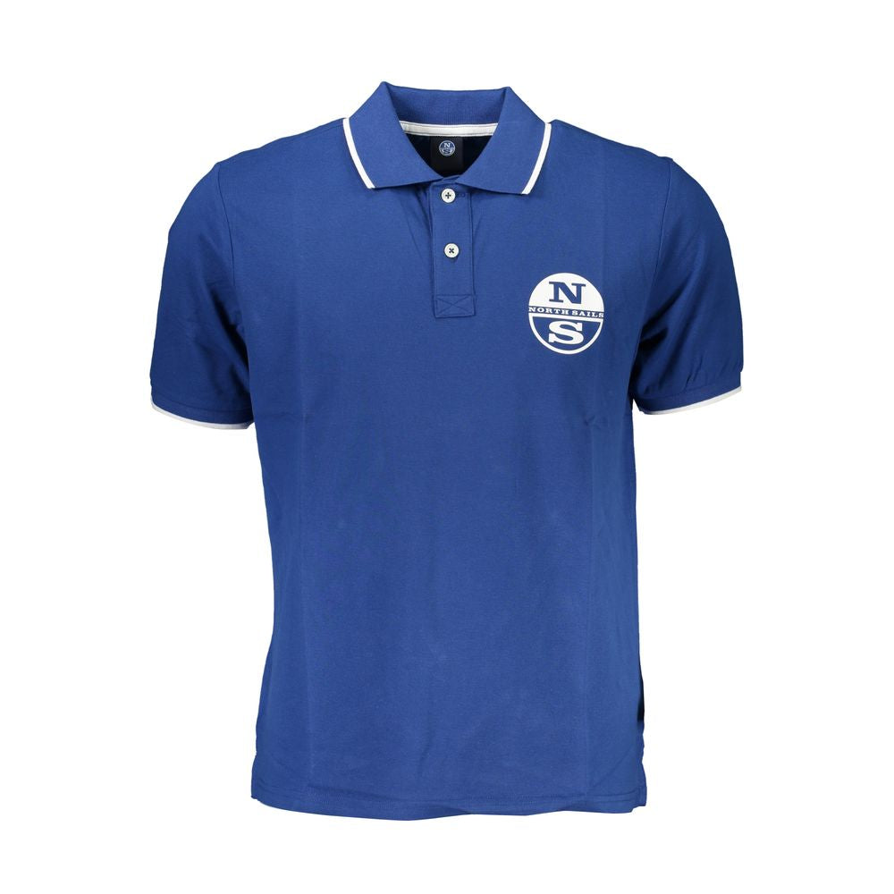 North Sails Blue Cotton Men Polo Shirt | Regal Royce