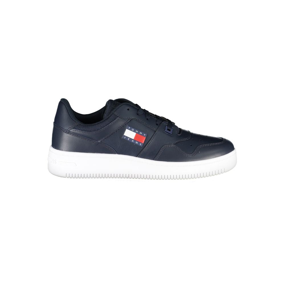 Tommy Hilfiger Blue Leather Men Sneaker | Regal Royce