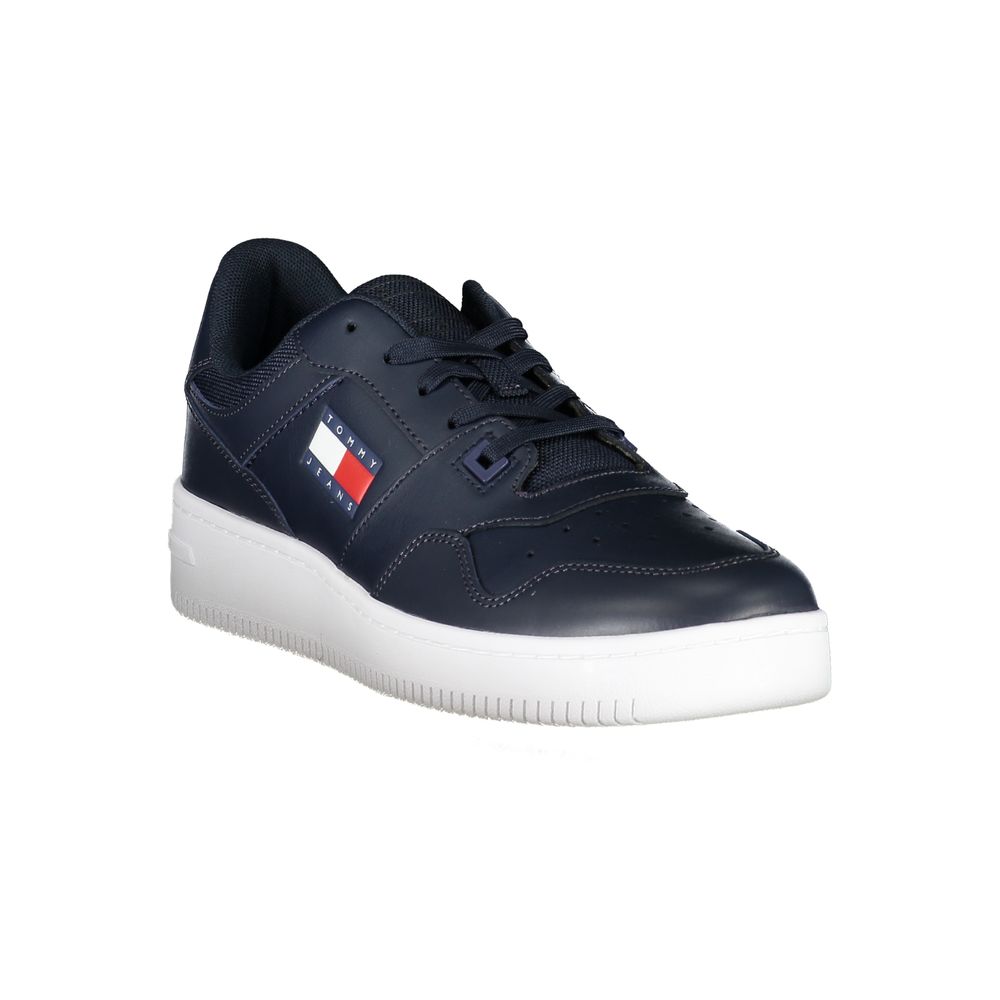 Tommy Hilfiger Blue Leather Men Sneaker | Regal Royce