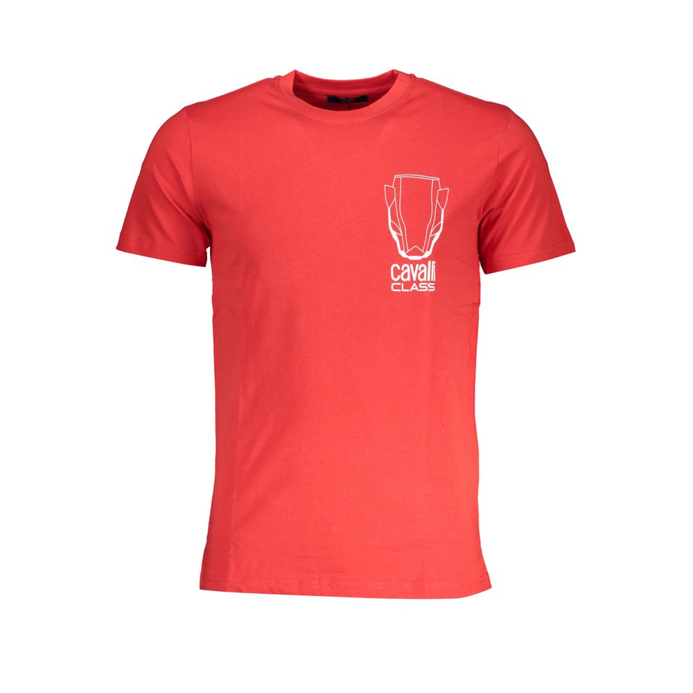 Cavalli Class Red Cotton Men's T-Shirt | Regal Royce